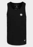 Herren Tank Top Slim Fit Small Logo - Schwarz