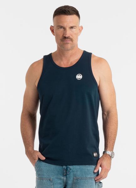 Herren Tank Top Slim Fit Small Logo